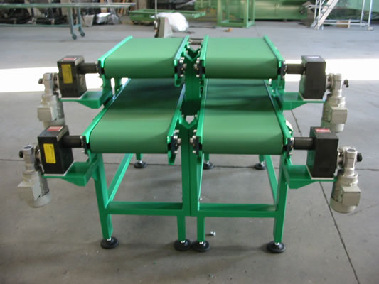 PU belt conveyor with indexer